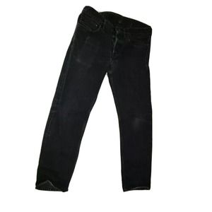 Steven Alan Denim Jeans Men Size 30 Black‎ Button Washed-out Black